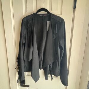 Colleen Lopez Black Fringe Jacket